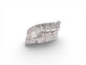Broche broche 1960 sertie diamants baguette & ronds 9ct platine 15.4gr 58 Facettes 273027