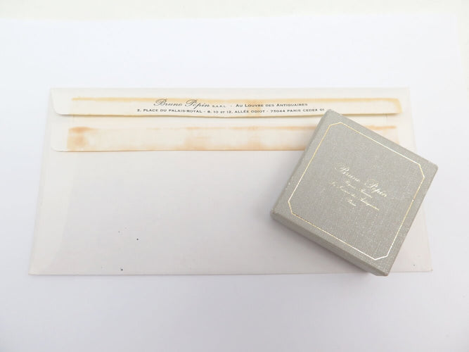Broche broche 1960 sertie diamants baguette & ronds 9ct platine 15.4gr 58 Facettes 273027