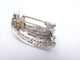 Broche broche 1960 sertie diamants baguette & ronds 9ct platine 15.4gr 58 Facettes 273027