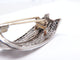 Broche broche 1960 sertie diamants baguette & ronds 9ct platine 15.4gr 58 Facettes 273027