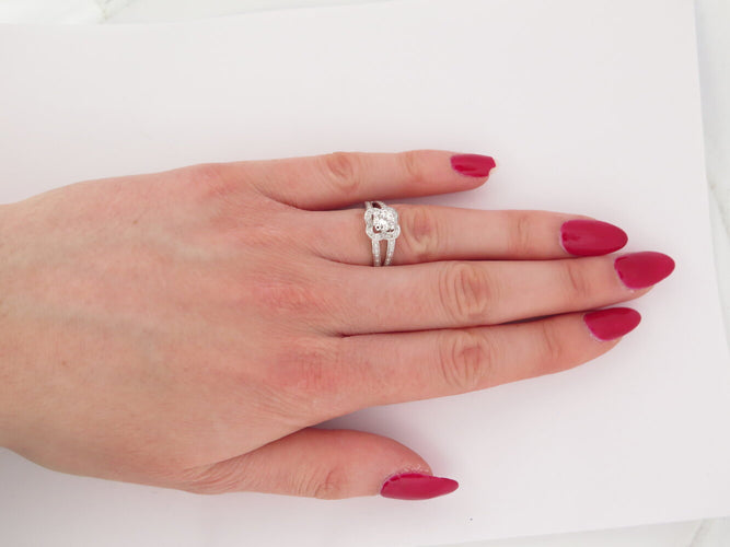 Bague 50 bague MAUBOUSSIN chance of love n5 diamant 0.5ct t50 en or blanc 18k 58 Facettes 272900