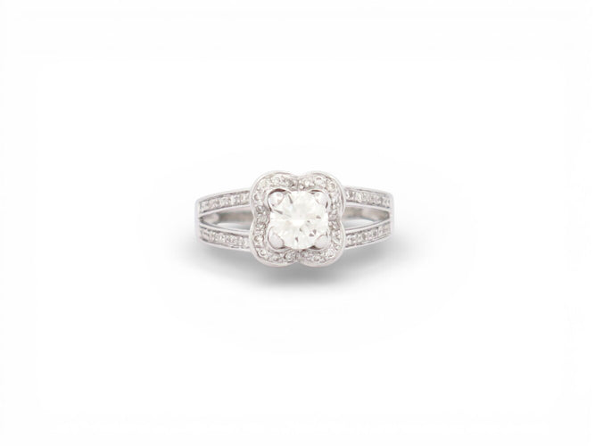 Bague 50 bague MAUBOUSSIN chance of love n5 diamant 0.5ct t50 en or blanc 18k 58 Facettes 272900