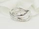 Bague 52.5 Bague croisée en or blanc 18 kt et diamants 58 Facettes 33642