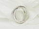 Bague 52.5 Bague croisée en or blanc 18 kt et diamants 58 Facettes 33642