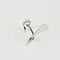 Bague 54 Bague solitaire en or blanc 750 avec diamant 0,50 ct 58 Facettes 2917
