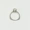 Bague 54 Bague solitaire en or blanc 750 avec diamant 0,50 ct 58 Facettes 2917