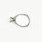 Bague 54 Bague solitaire en or blanc 750 avec diamant 0,50 ct 58 Facettes 2917