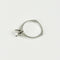 Bague 54 Bague solitaire en or blanc 750 avec diamant 0,50 ct 58 Facettes 2917