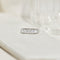 Bague 55 Bague demi-memory vintage en or blanc 585 avec 5 diamants 58 Facettes 2426
