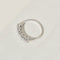 Bague 55 Bague demi-memory vintage en or blanc 585 avec 5 diamants 58 Facettes 2426