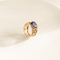Bague 52 Bague cocktail - 18 ct or jaune, blanc et rose avec tanzanite et diamants 58 Facettes 2404