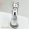 Bague 52 Solitaire - Bague solitaire en or blanc 18 carats et diamant 58 Facettes 2343