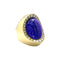 Bague 50 Bague Aldebert, or jaune lapis-lazuli et diamants.35055A 58 Facettes 35055