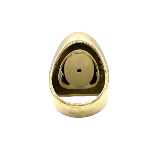 Bague 50 Bague Aldebert, or jaune lapis-lazuli et diamants.35055A 58 Facettes 35055
