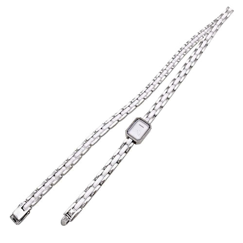 Montre Montre Chanel, "Première", céramique blanche et diamants. 58 Facettes 35397