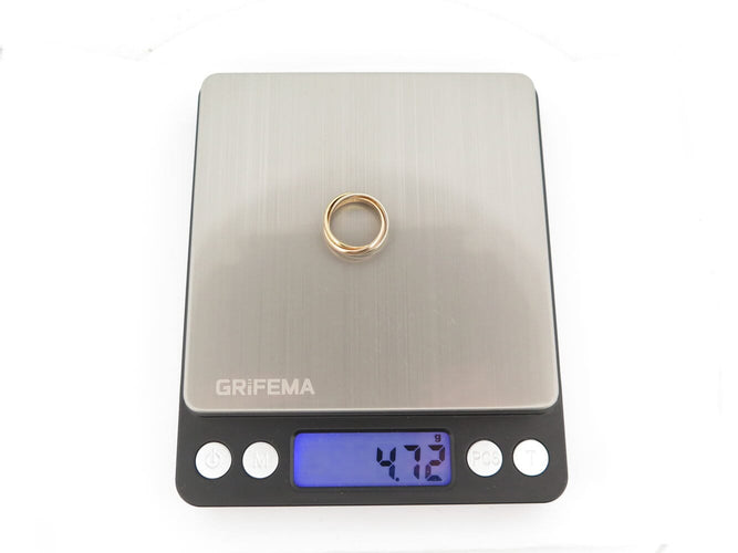Pendentif bague CARTIER trinity pm 3 ors 18k t45 pendentif collier cordon y 58 Facettes 273069