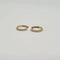 Boucles d'oreilles Créoles or jaune 18 carats serties de diamants 58 Facettes