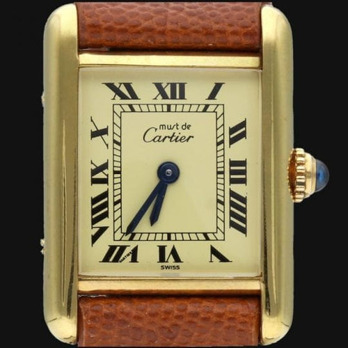 Montre Cartier Montre Must De Cartier Vermeil 58 Facettes MT44361