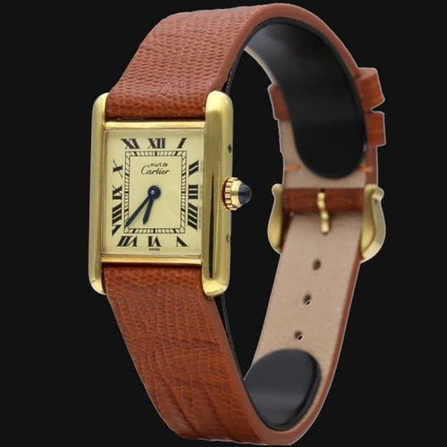 Montre Cartier Montre Must De Cartier Vermeil 58 Facettes MT44361