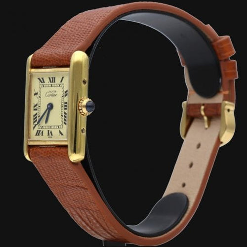 Montre Cartier Montre Must De Cartier Vermeil 58 Facettes MT44361