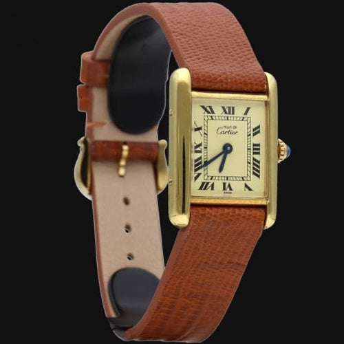 Montre Cartier Montre Must De Cartier Vermeil 58 Facettes MT44361