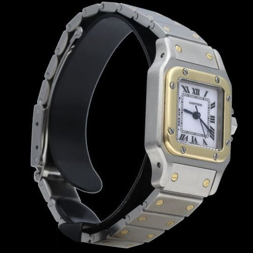 Montre Cartier Montre Santos Dame Or Jaune 18K Et Acier 58 Facettes MT44940
