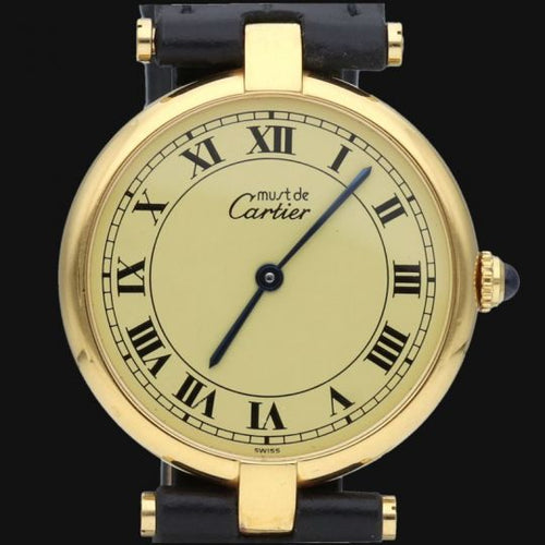 Montre Cartier Montre Must De Cartier Vermeil 58 Facettes MT44873