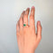 Bague 54 Bague marguerite en or jaune avec émeraude et diamants 58 Facettes 260027R