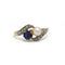 Bague 55 Bague Toi & Moi en or jaune et platine avec saphir et perle 58 Facettes 260031R