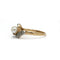 Bague 55 Bague Toi & Moi en or jaune et platine avec saphir et perle 58 Facettes 260031R