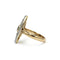 Bague 58 Bague marquise en or jaune et platine avec saphir et diamants 58 Facettes 260023R