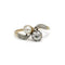 Bague 59 Bague Toi & Moi en or jaune et platine avec diamants et perle 58 Facettes 260012SP