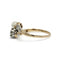 Bague 59 Bague Toi & Moi en or jaune et platine avec diamants et perle 58 Facettes 260012SP
