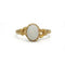 Bague 52 Bague ancienne en or jaune 750‰ sertie d’une opale blanche 58 Facettes 260011SP