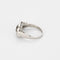 Bague 51.5 Bague en platine, diamant chocolat et diamant blanc 58 Facettes B250636