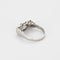 Bague 51.5 Bague en platine, diamant chocolat et diamant blanc 58 Facettes B250636