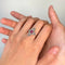 Bague 54 Bague Art déco marquise en or jaune, platine, diamants et saphir rose 58 Facettes 260008R