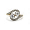 Bague 54 Bague Toi & Moi en or jaune, platine et diamants 58 Facettes 260007R
