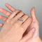 Bague 54 Bague Toi & Moi en or jaune, platine et diamants 58 Facettes 260007R
