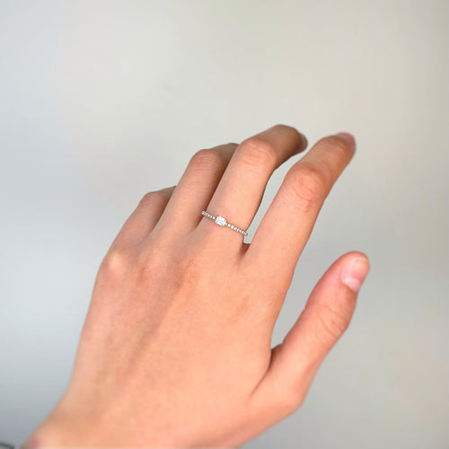 Bague 53 Cartier Étincelle - Bague en or blanc et diamants 58 Facettes 260011R