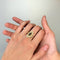 Bague 58 Bague marquise Art déco en or jaune 750‰, saphir et diamants 58 Facettes 250462R