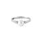 Bague 56.5 Bague Or blanc Perle de culture 58 Facettes