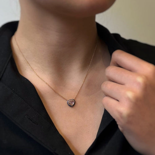 Collier Collier pendentif Saphirs & Pierre de Lune, Amour - Alexandra Rosier 58 Facettes 250446R