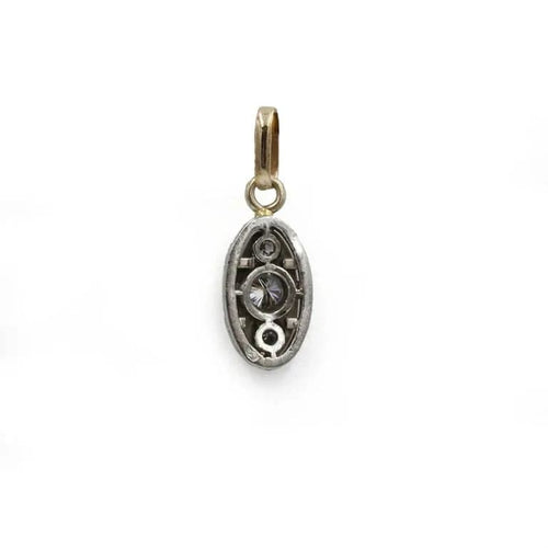 Pendentif Pendentif Ovale - Or Bi-Colore & Diamants 58 Facettes 250436R
