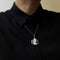 Collier Collier Pendentif Art Déco - Platine, Diamants & Camée Onyx 58 Facettes 250427R