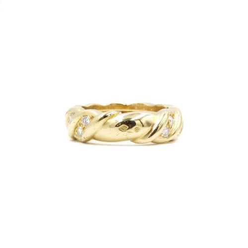 Bague 51 Bague torsadée Or & Diamants 58 Facettes 220231R