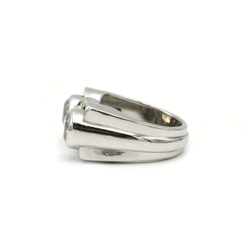 Bague 57 Bague Platine & diamants 58 Facettes 240116R