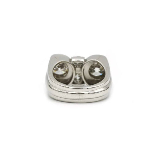 Bague 57 Bague Platine & diamants 58 Facettes 240116R