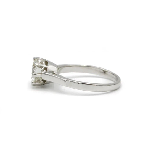 Bague 51 Solitaire - Bague en or blanc, platine et diamant 1,21 ct 58 Facettes 240221R