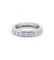 Bague 52 Alliance - Bague en or blanc et diamants 58 Facettes 180245R